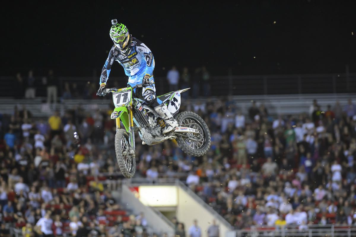 Kyle Chisholm, riding for the now defunct Jeff Ward Racing Team. 