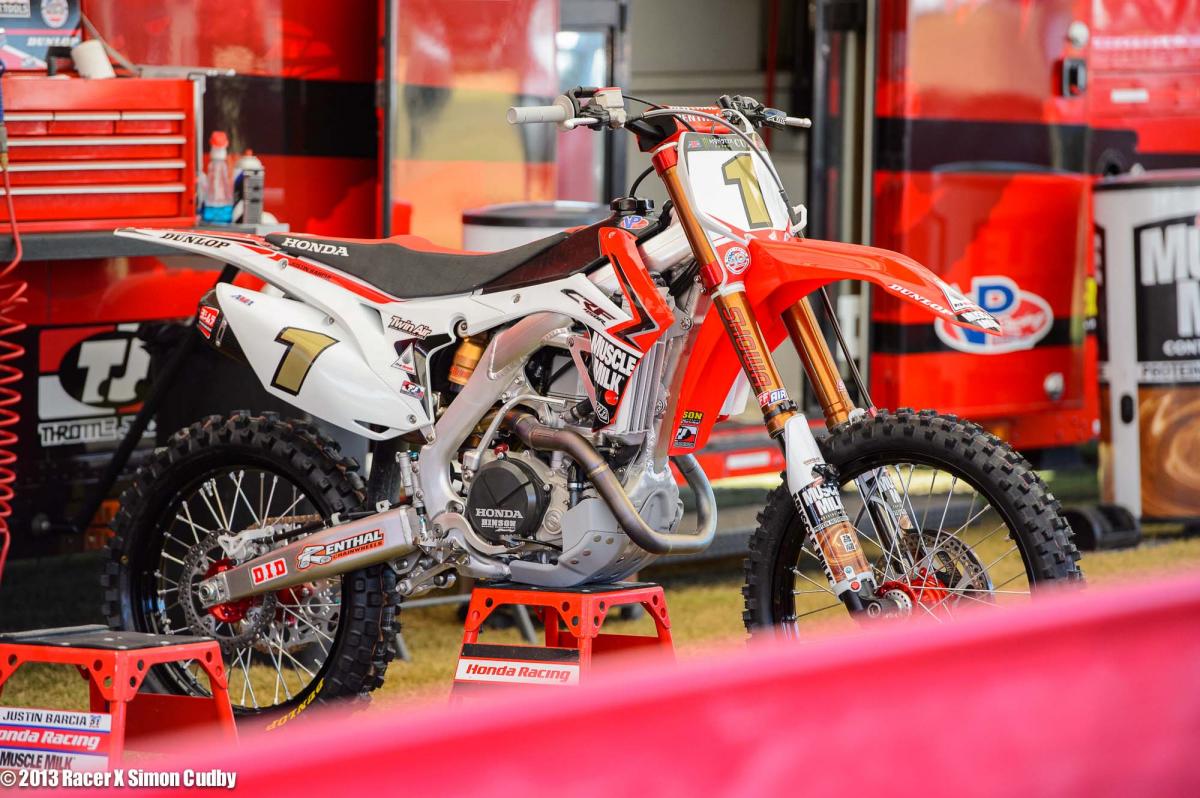Justin Barcia's Honda 450
