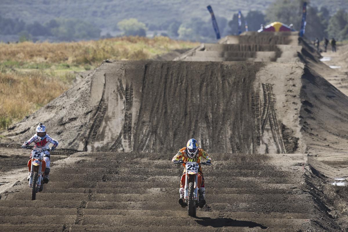 Red Bull KTM teammates Ryan Dungey and Marvin Musquin square off. 