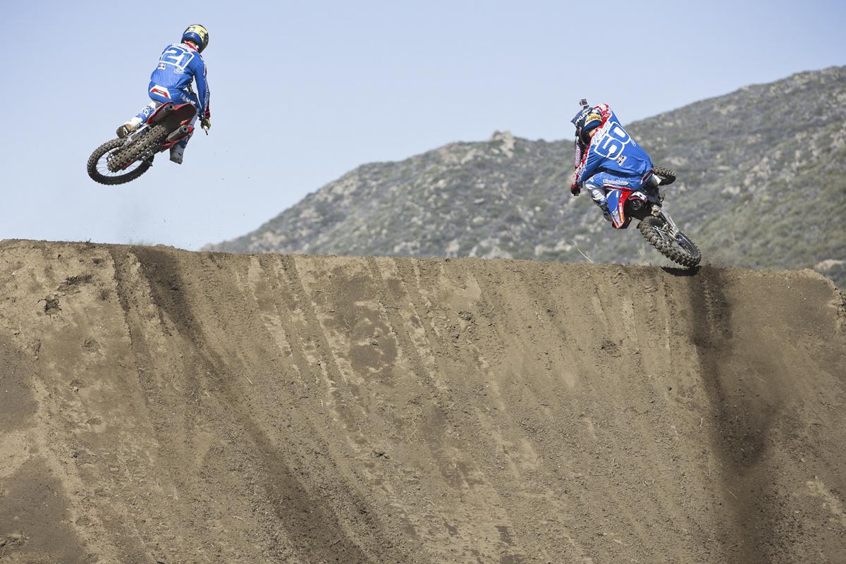 TLD Honda teammates Cole Seely and Jessy Nelson. 