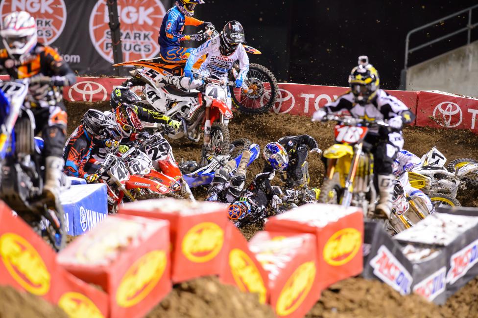 Havoc in the first turn at Oakland a season ago. 