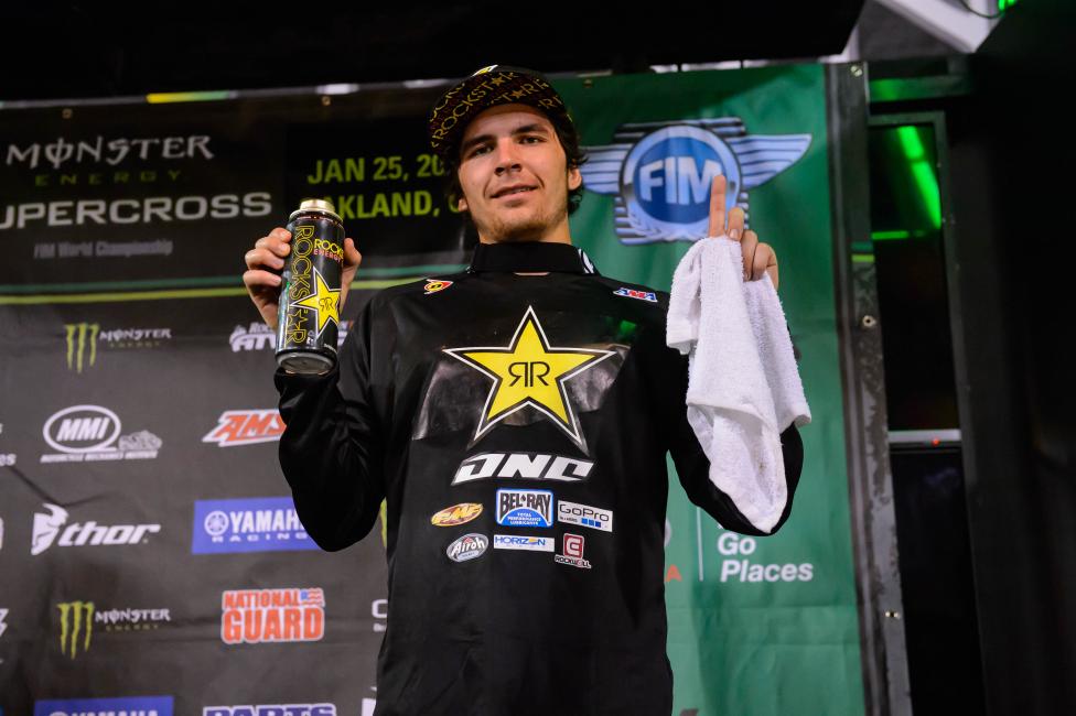 Anderson holds a six point lead over Cole Seely in the 250SX West Region.