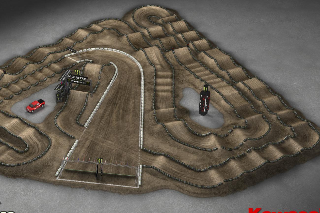 Anaheim 3 Animated Track Map
