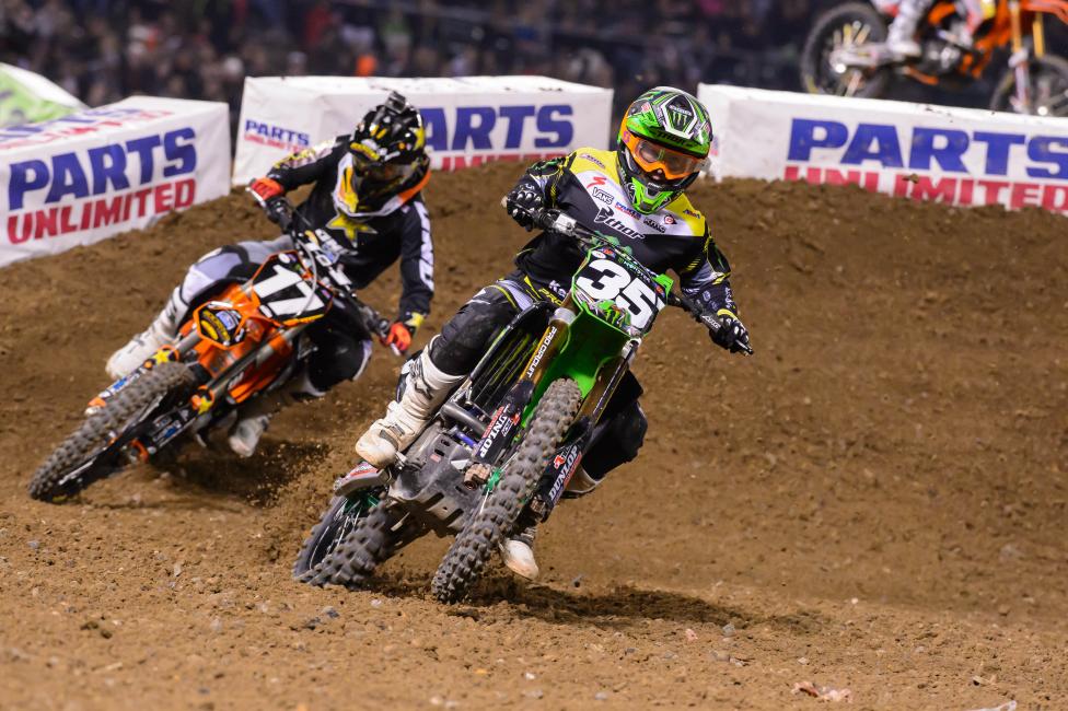 Justin Hill led Jason Anderson early in Oakland.  