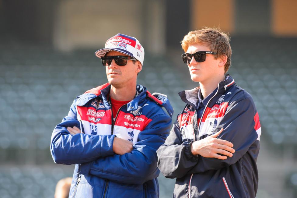 Jessy Nelson (right) had his best finish of the season last Saturday. 