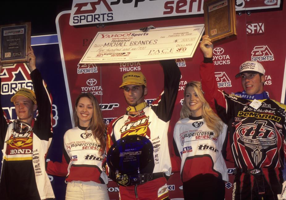 Brandes won his first, and only, career supercross in 2000. 
