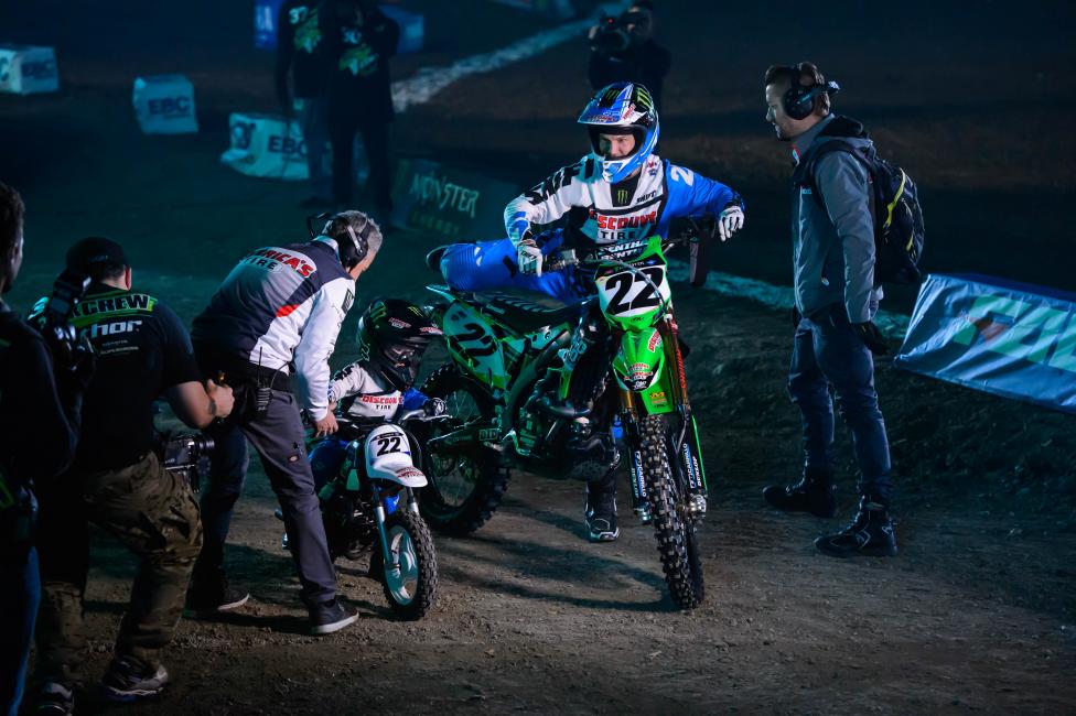 Osterman (left) with Chad and Chad's son, Tate. 