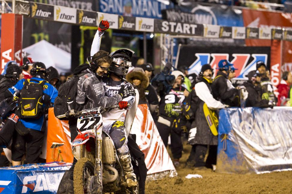 Chad Reed got his first victory as a team owner in San Diego in 2011. 