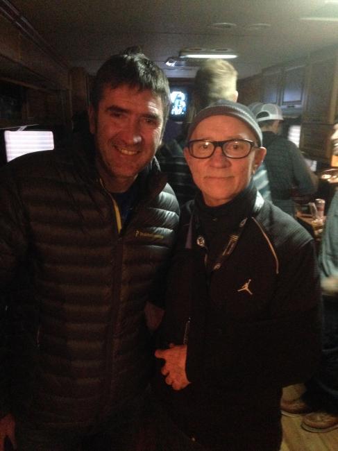 Old friends Roy Janson (right) and THE Jean-Michel Bayle. 