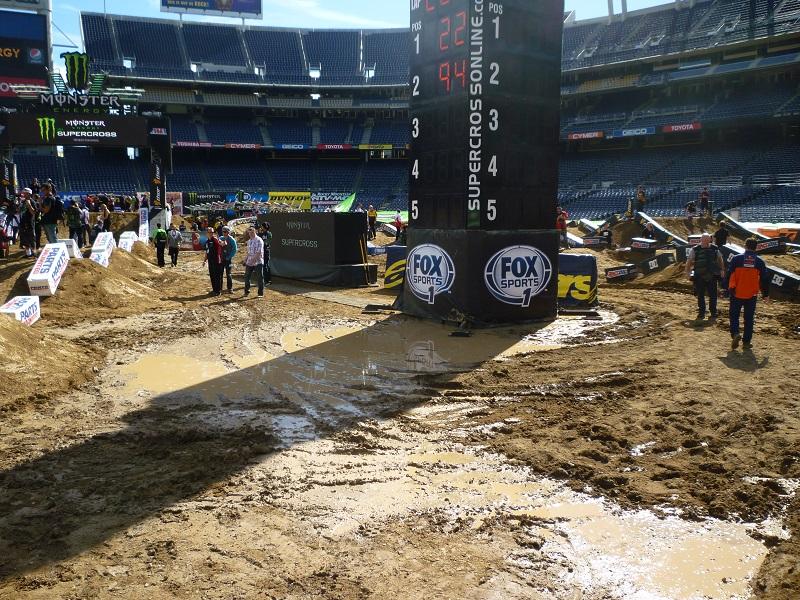 There's some mud in places, but it shouldn't be an issue tonight.