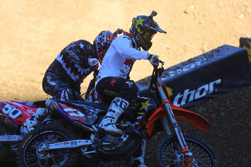 The two banged bars again and Nelson put this move on Anderson.Photo: BrownDogWilson