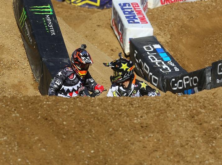 Nelson and Anderson exchanged words in practice.Photo: BrownDogWilson