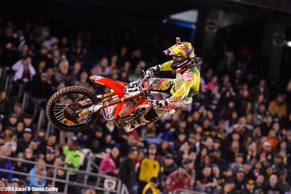 Justin Barcia is at least showing flashes of the speed everyone expected him to have all season. Another so-so start and a small crash held him back.
