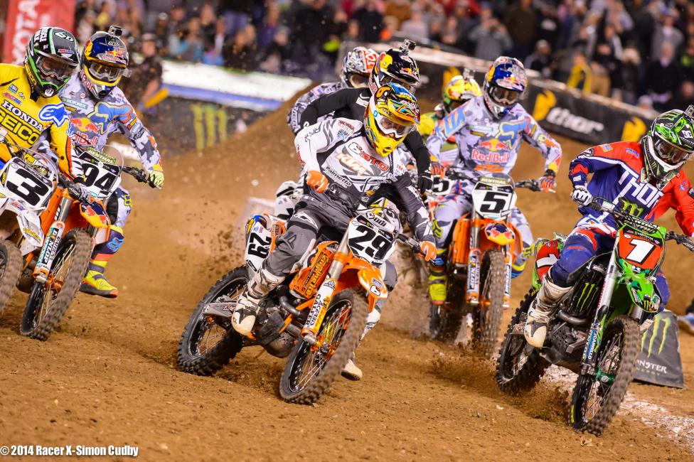 Andrew Short tried third gear starts on his KTM and it worked, as he grabbed good starts. He was fast all day but dissapointed with his main.