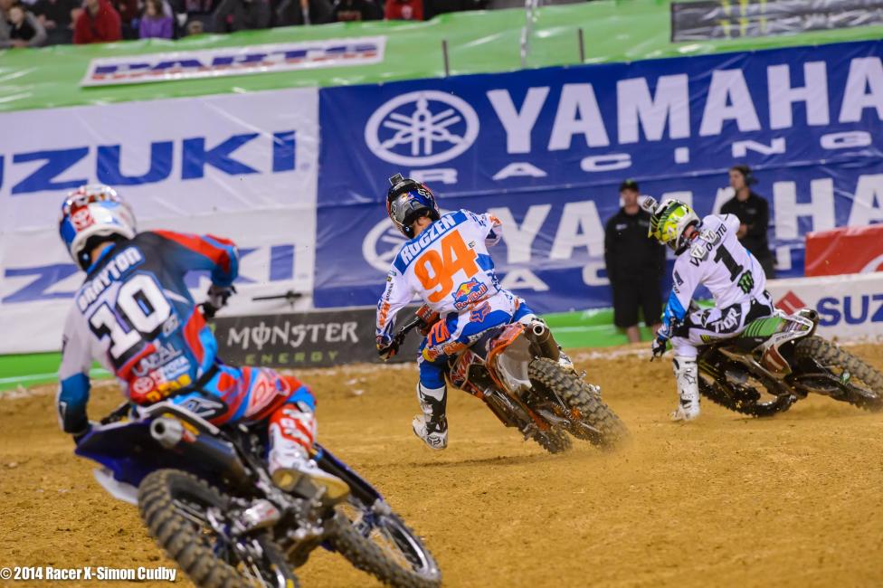 It was close up front.