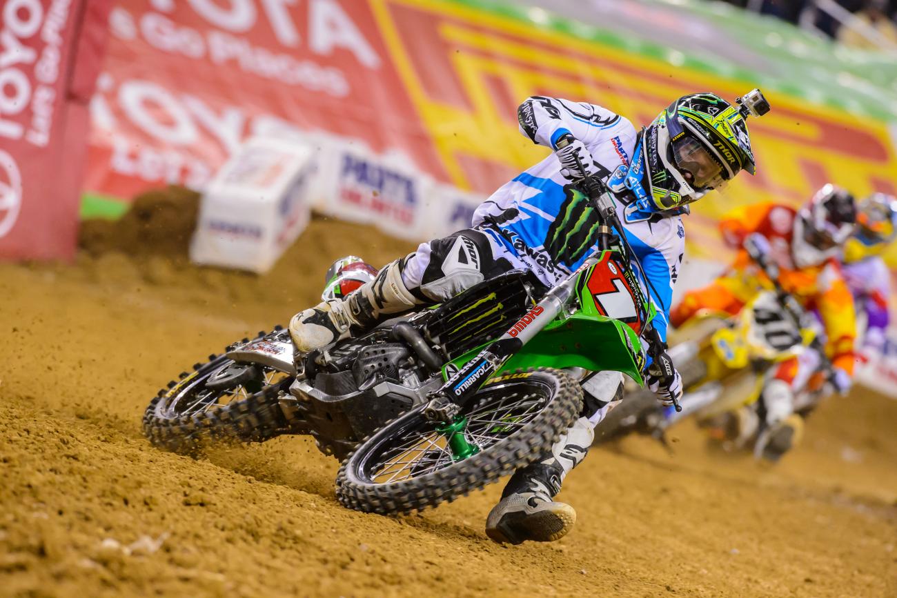 Reed's out, Stewart's won two straight, we're near halfway. Who is your 450SX title favorite based on the current top five in points?