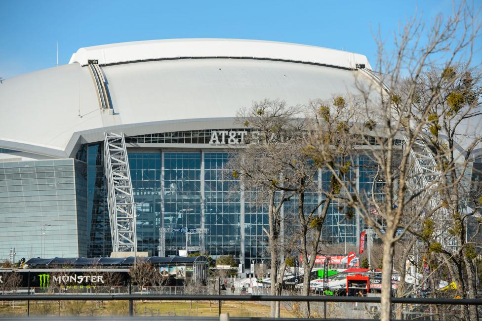 The mood was bright in the pits despite the ominous presence of the death star. 