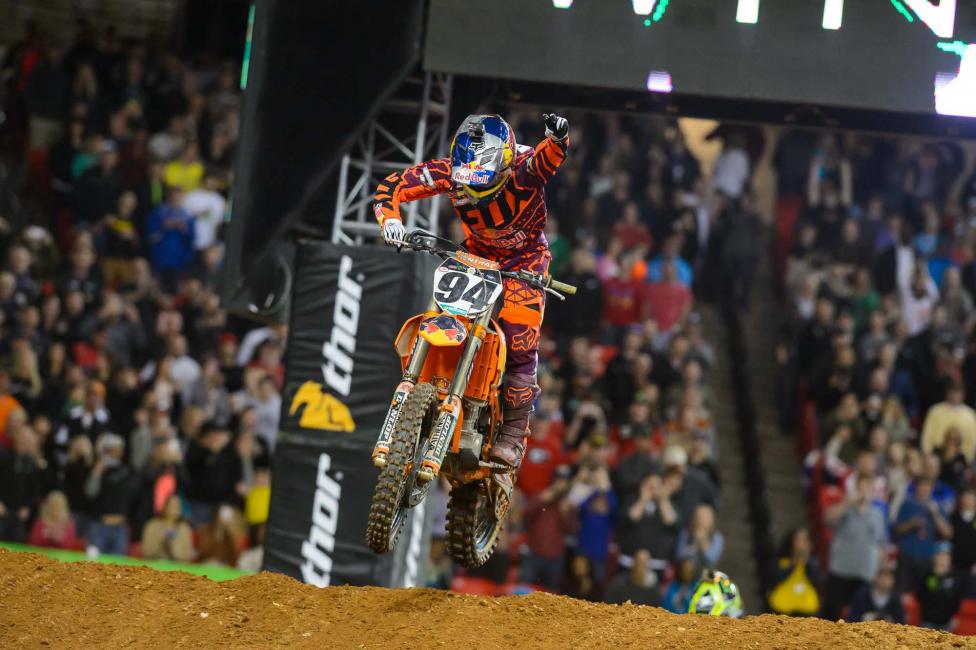 Ken Roczen captured the 450 win in Atlanta. 