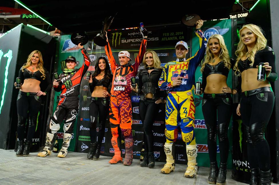 The Ryans joined Roczen on the podium. 