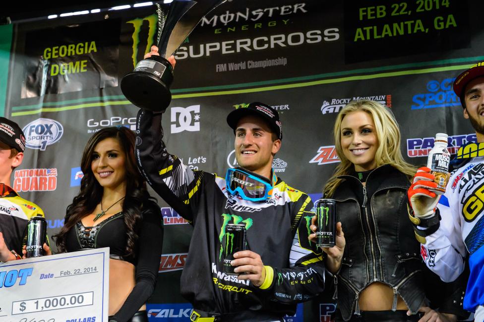 Davalos clinched his first career 250SX win on Saturday. 