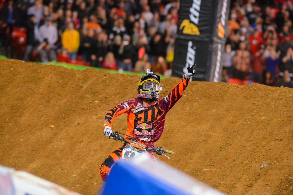 Roczen is now just nine points back of Villopoto. 