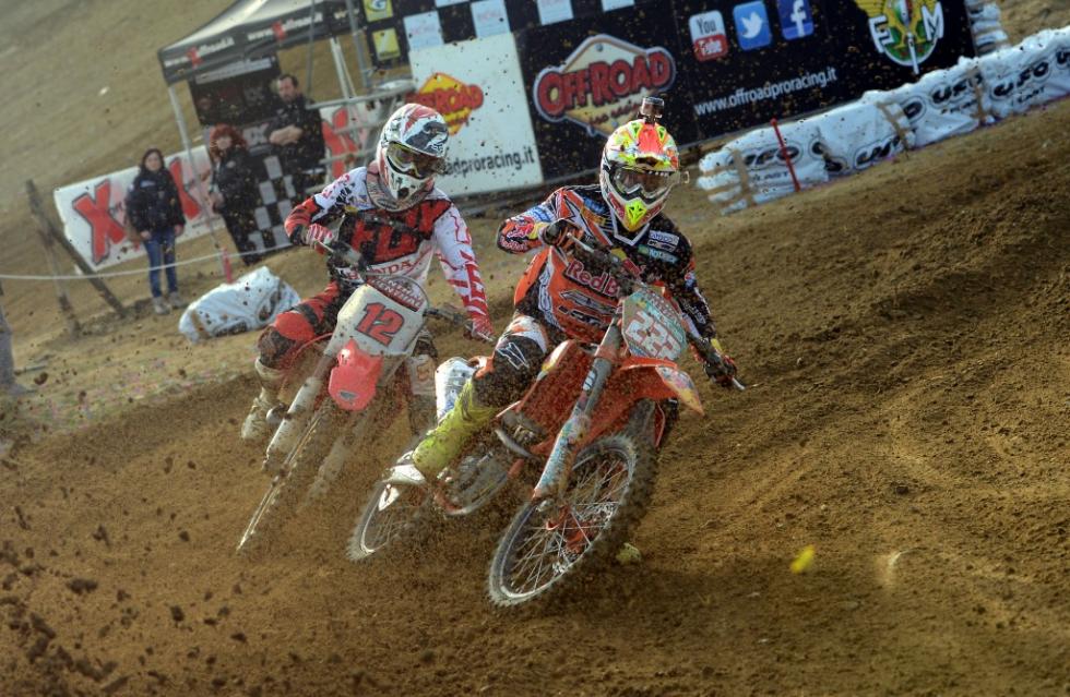 Tony Cairoli is nursing a sore left ankle. 