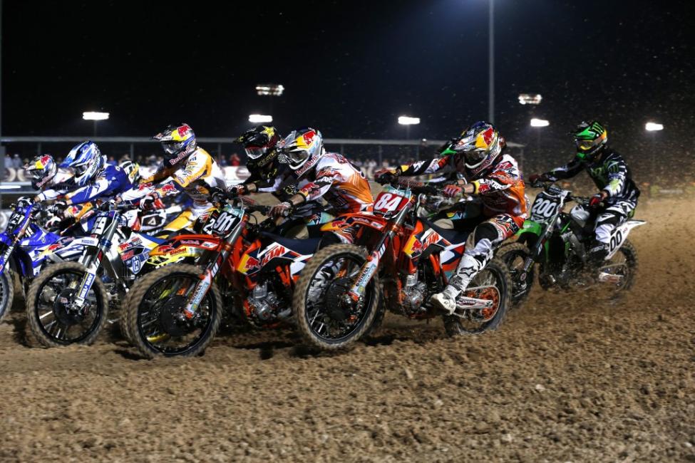 Herlings (84) had to work in Losail. He grabbed the win in moto two to snag the overall. 