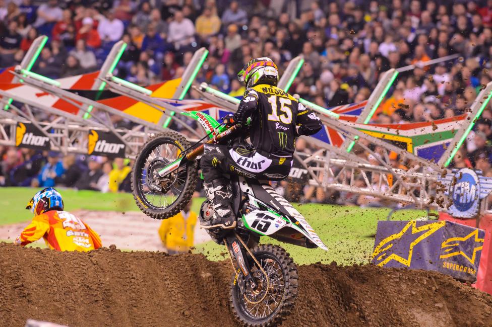 Dean Wilson finished tenth in his 450SX debut. 