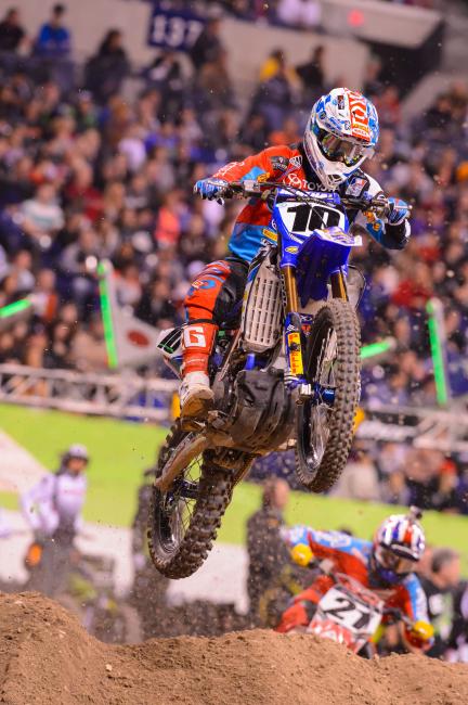 Justin Brayton fought through food poisoning to capture eighth in Indy. 