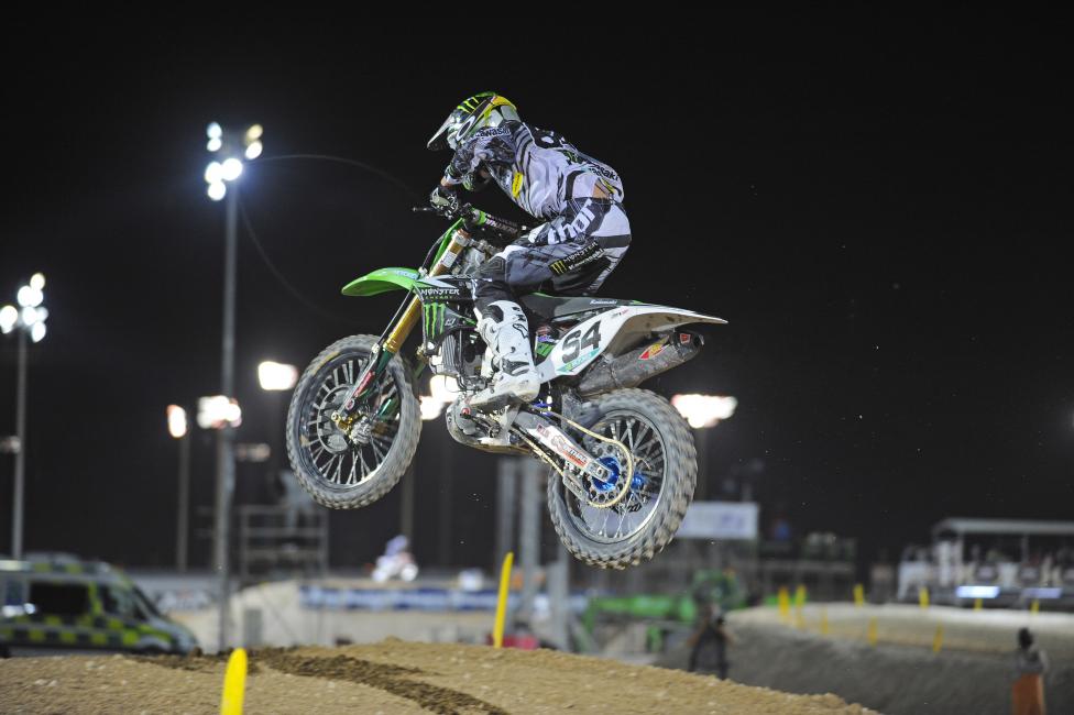 Covington finished third in the second moto at Qatar. 