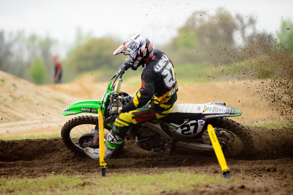 Nick Wey was out at RV's practice track as well.