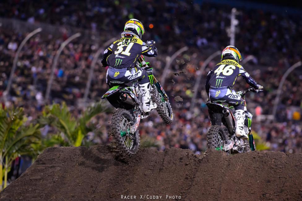 Davalos would finish third on the night giving Pro Circuit a 1-2-3 finish. 