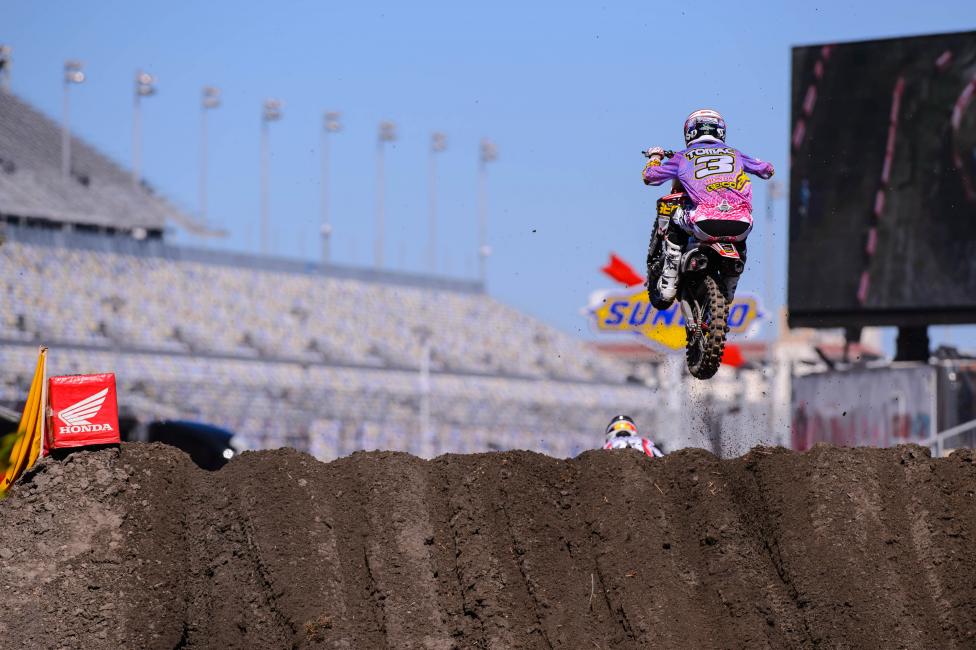 Tomac missed Daytona following two big crashes in practice.  