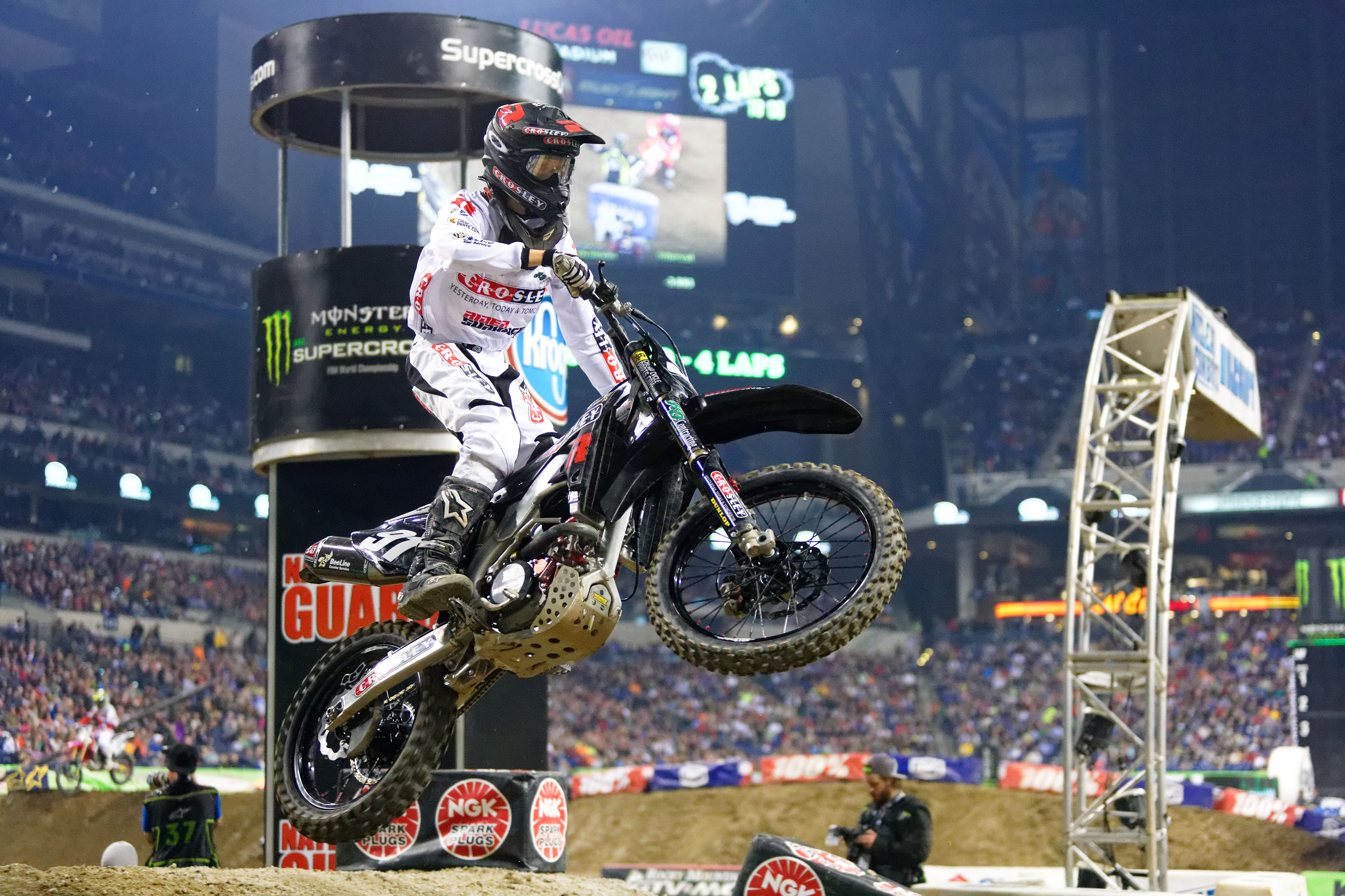 Baumert is adjusting to Monster Energy Supercross, and made his first career main last Saturday. 