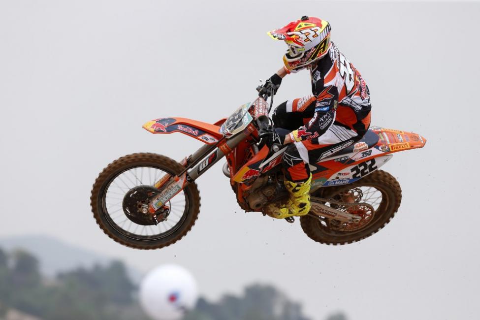 Antonio Cairoli leads the MXGP class. 