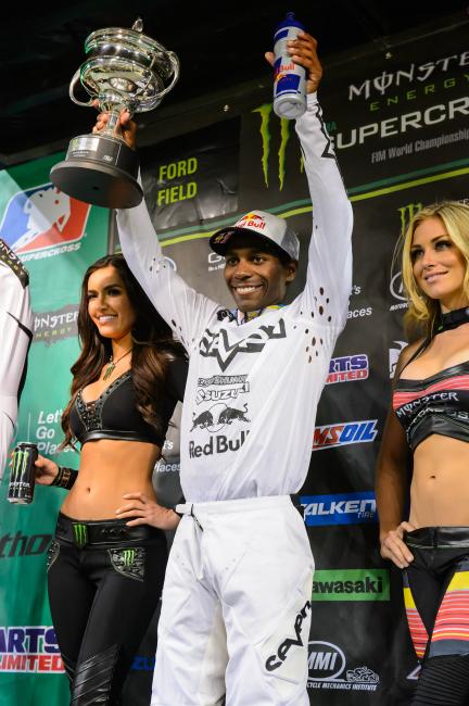 James Stewart captured his third win on the season Saturday. 