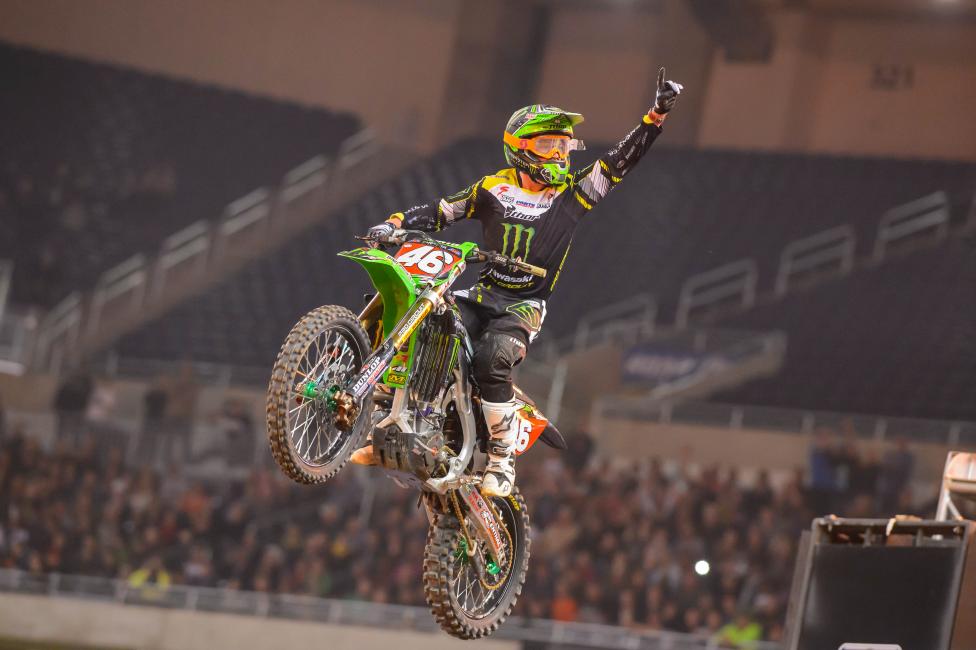 Cianciarulo tamed a slick track in Detroit to capture the win Saturday night. 