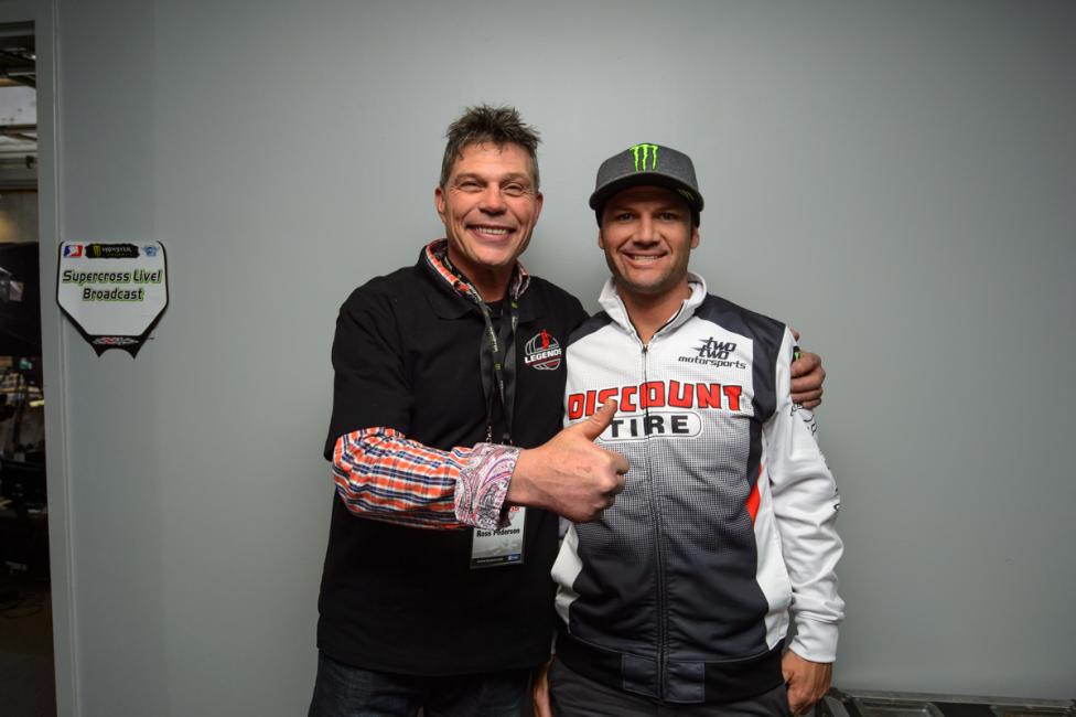 Pederson hanging out with Chad Reed this past weekend in Toronto. 