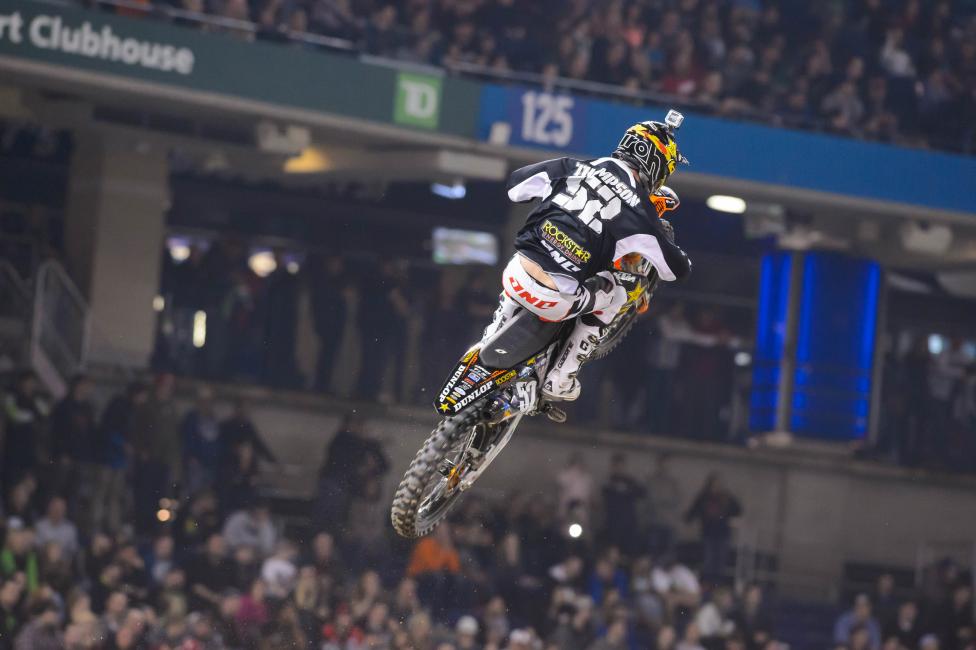 Cole Thompson finished a season-high fifth at his home race.  