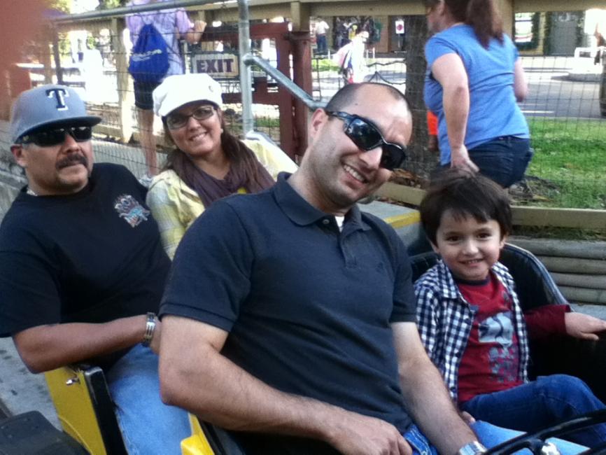 Erick with his son, Leo.