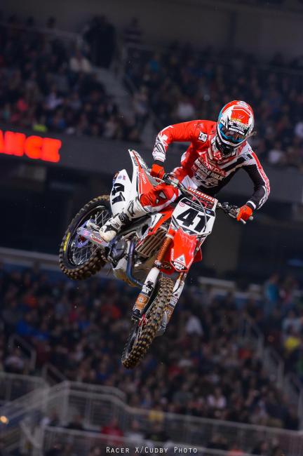 Welcome back, Trey! The Honda Muscle Milk rider scored a fifth in his first ride back from injury.