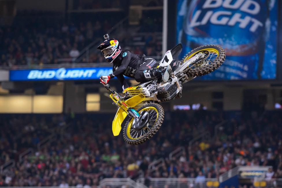 Stewart captured his fifth win on the season Saturday. The most in 450SX. 