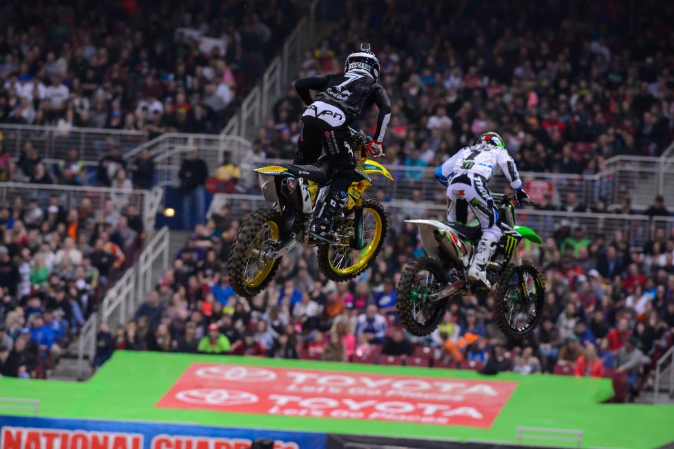 Stewart has the most wins in 2014, but RV holds the key to the title.  