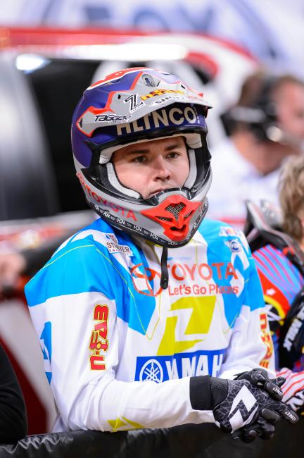 Josh Grant smacked himself hard on the chest and also bit his tongue, so trackside docs weren't sure if he was coughing up blood, or if it they were just seeing blood from the tongue. So let's just move on to Houston!