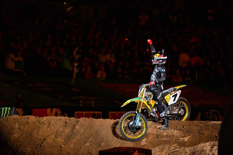 James only wore the red gloves during the heat races. Denny needs to know why. 