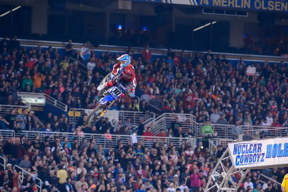 Justin Brayton will race this weekend despite a broken foot and pinky. 