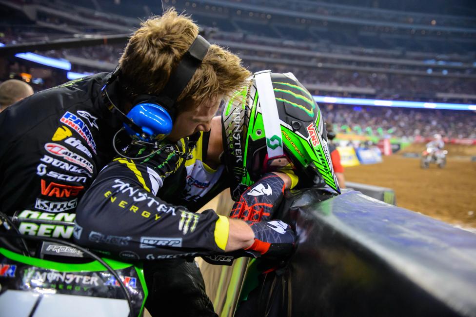 I just kind of landed on it pretty hard in the heat race. It just felt really funny afterwards so I went to Asterisk and they told me it was a small AC separation.