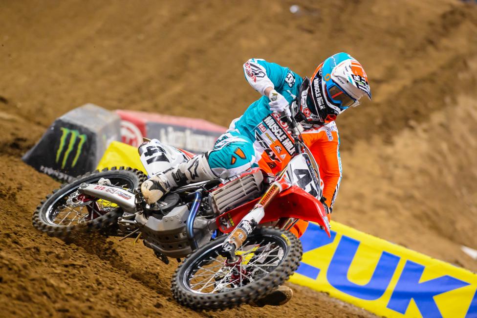 I thought tonight was better than the other night just because the first few laps were a lot better.