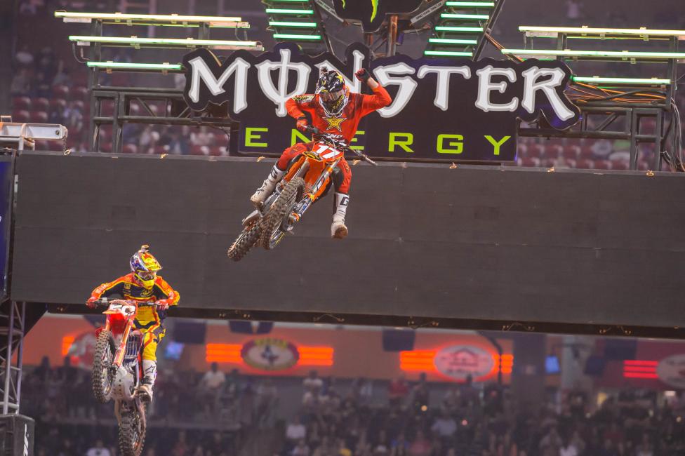 Jason Anderson holds an 11 point lead in 250SX West Region. 