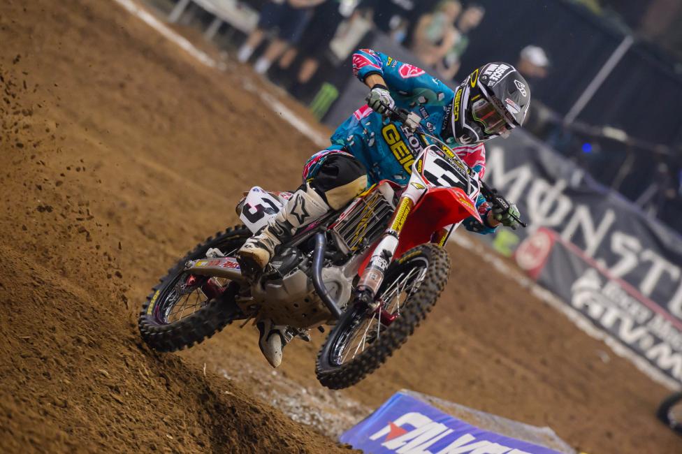 Injuries have caused Tomac to miss seven races during his rookie 450SX season. 